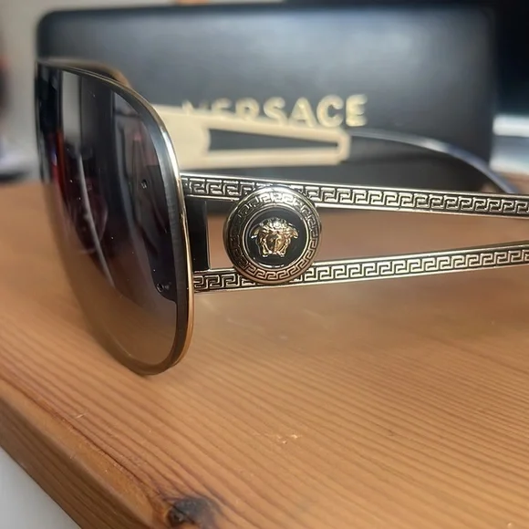 Versace Sunglasses - Black & Gold